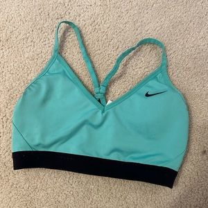 Green/teal Nike sports bra